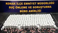İzmir Konak'ta yarım milyona yakın uyuşturucu hap ele geçirildi