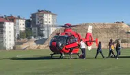 Malatya'da kritik müdahale : 86 yaşındaki hasta helikopterle Malatya'ya sevk edildi