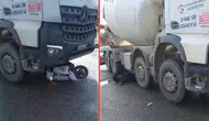 Kahramanmaraş'ta beton mikserinin altında kalan motosiklet sürücüsü öldü