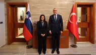 Bakan Işıkhan Slovenya’da : Büyükelçi Hayriye Kumaşçıoğlu ile bir araya geldi