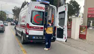 Aydın'da motosiklet devrildi : Sürücü yaralandı