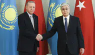 Cumhurbaşkanı Erdoğan, Kazakistanlı mevkidaşı Tokayev ile görüştü