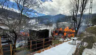 Kastamonu'da feci yangın : 2 ev ve bir ambar kullanılamaz hale geldi