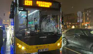 Üsküdar'da kırmızı ışıkta geçen yayaya, İETT otobüsü çarptı