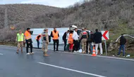 Mardin'de feci kaza : Yolcu otobüsü devrildi, 24 yaralı