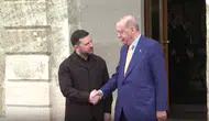 Cumhurbaşkanı Erdoğan, Ukrayna Devlet Başkanı Zelensky'i karşıladı