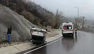 Malatya'da bir araç ters takla attı : 5 yaralı
