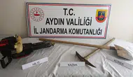 Aydın'da izinsiz kazı yapan 1 şahıs suçüstü yakalandı