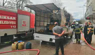 Tokat'ta yangın paniği : Jeneratörden kıvılcım çıktı , kamyon yandı