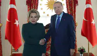 Cumhurbaşkanı Erdoğan, Rusya Federasyon Konseyi Başkanı Valentina Matviyenko'yu kabul etti
