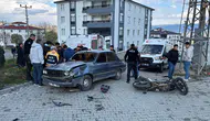 Kastamonu'da otomobil ve motosiklet çarpıştı : 3 kişi yaralandı