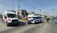 Düzce’de polis aracı ile otomobil çarpıştı : 2’si polis 6 yaralı