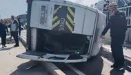 Samsun Atakum’da minibüs devrildi : 1 yaralı