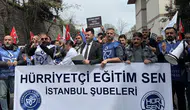 İstanbul'da eğitim sendikaları, Şanlıurfa'daki okul saldırısını protesto etti