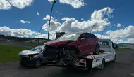 Kars-Sarıkamış kara yolunda iki araç çarpıştı : 2 yaralı
