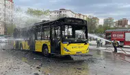 Sarıyer’de korku dolu anlar ! İETT otobüsü alev alev yandı