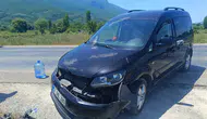 Bursa' da motosiklet ile otomobil çarpıştı, sürücü ağır yaralandı
