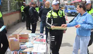 Bafra’da Trafik Haftası etkinliği : Sürücü ve yayalara 750 bilgilendirici broşür