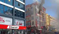 Aksaray'da iş merkezinde yangın : Ekipler kontrol altına aldı