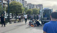 Manisa'da iki motosiklet çarpıştı : 2 kişi yaralandı
