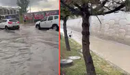 Ankara'da sağanak yağış sele neden oldu : Sokaklar göle döndü