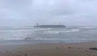 Sakarya'da hava şartları nedeniyle yük gemisi karaya oturdu