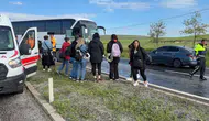 Aksaray'da tur otobüsü kaza yaptı : 16 kişi yaralandı