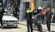 Bilecik'te abartı egzoz operasyonu : 21 bin TL ceza yedi, gülerek poz verdi