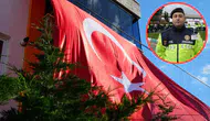 Görev başında şehit olan Yusuf Ergün'ün baba ocağı Türk bayraklarıyla donatıldı