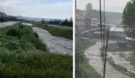 Ankara’da sağanak sonrası sel : Çubuk ve Polatlı’da dereler taştı, yollar sular altında kaldı