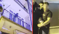 Aksaray'da korku dolu anlar : Eski sevgilisi evi basınca balkondan atladı