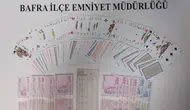 Bafra'da kumar baskını : 58 bin TL para cezası kesildi
