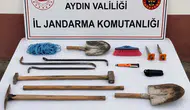 Aydın’da tarihi alanda kaçak kazıya suçüstü : 3 kişi yakalandı