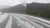 Antalya'da mayıs ayında kar : Yollar beyaza büründü
