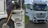 Nevşehir'de korkunç olay : Tır sürücüsü, aracında asılı halde ölü bulundu