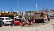 Kahramanmaraş'ta freni boşalan kamyon 7 araca çarptı : 2'si ağır, 6 yaralı