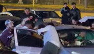 Karabük'te araç içindeki kişilere sokak ortasında saldırı