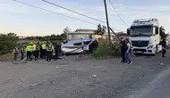 Tekirdağ'da midibüs ile ticari araç çarpıştı : 1 ölü, 8 yaralı