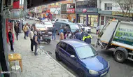 Tekirdağ'da ticari araç, çöp kamyonuna çarptı : Temizlik işçisi yaralandı