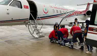 Mardin'de kalp ve beyin rahatsızlığı olan bebek ambulans uçakla taşındı