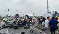 Aydın'da otomobil takla atarak ters döndü : 2'si çocuk 5 kişi yaralandı