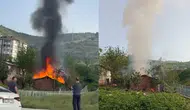 Kocaeli Derince'de tek katlı evde yangın