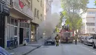 Bursa'da park halindeki araçta yangın çıktı