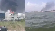 Mersin'de fabrika yangını : Biyodizel tesisinde yakıt tankı alev aldı