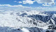 Erzurum Palandöken'de kar bereketi yaşanıyor