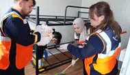 Çorum'da hortum nedeniyle hasar oluşan köylere konteynerler kuruldu