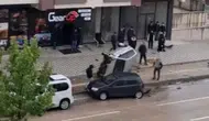 Bursa Yıldırım'da kontrolden çıkan otomobil takla attı