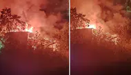 Sultanbeyli’de gece yarısı yangın : Gecekondu alev alev yandı