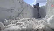 Şırnak Beytüşşebap'ta yol çalışmaları : Karlı yollar açılıyor
