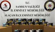 Samsun Alaçam’da kaçakçılık operasyonu : 50 bin adet dolu makaron ele geçirildi
